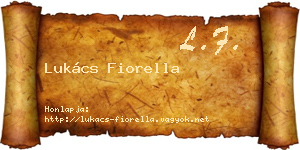 Lukács Fiorella névjegykártya